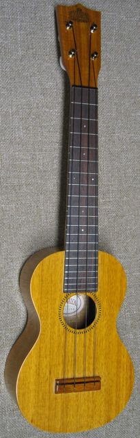 Kiwaya Ukulele, long neck laminated Koa, model KSL-2